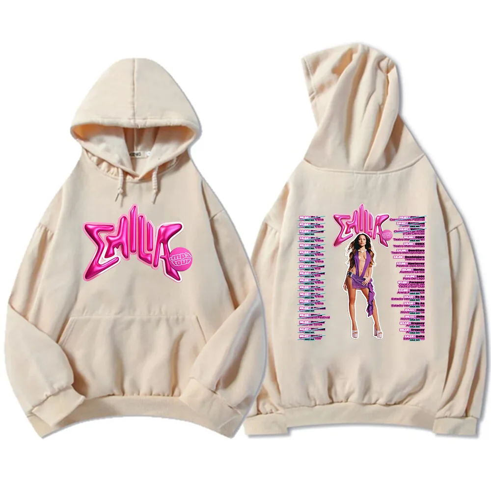 Color: Blue, Size: L - Emilia Mernes MP3 Hoodies Winter Long Sleeve Hooded Pullovers Men Clothes Fleece Pocket Singer Graphic Sweatshirts Print Hoody