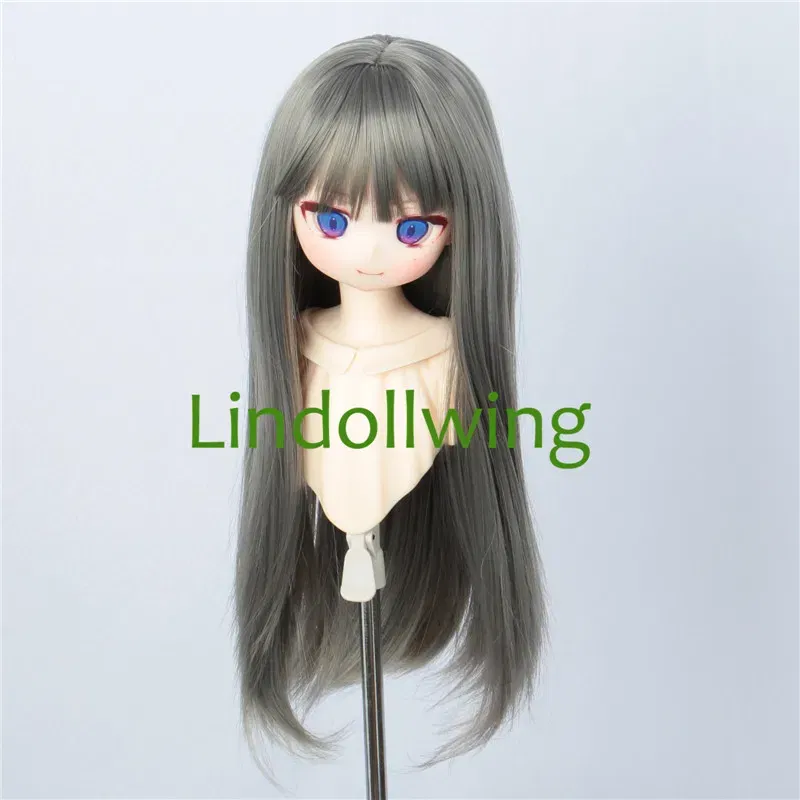 Color: goose yellow - 1/3 BJD Wig Pullip Dal DD Dollfie Doll Wig 8-9 inch Long Collection Wig