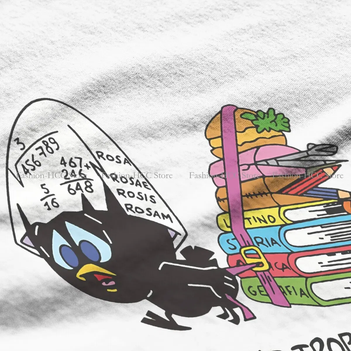 Color: black, Size: M - Calimero Cartoon Polyester TShirt for Women C'est Vraiment Trop Basic Summer Tee T Shirt Novelty Trendy