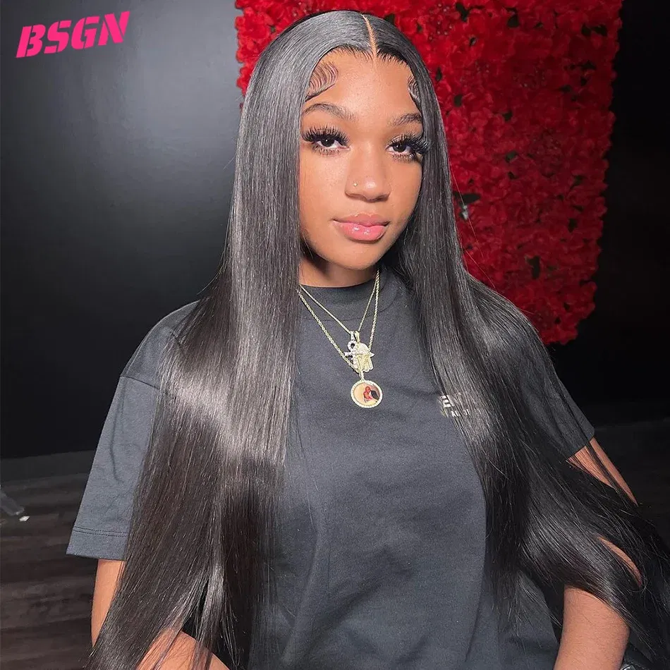 Color: T1B/613, Stretched Length: 32inches, Density: 250%, Lace Size: 13x4 - 26 28 30 180%straight hd lace frontal human hair wigs 13x4 HD Lace Frontal Human Hair Wigs For Women? 100% human hair pre-cut wig