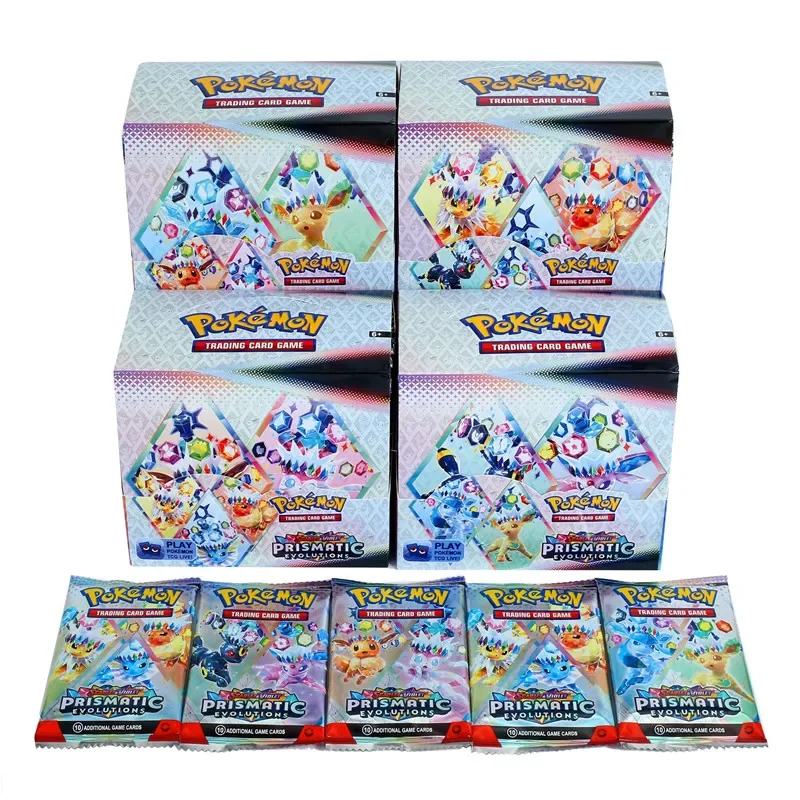 Color: one - *Prismatic Evolutions 360Pcs Pokemon Card Journey Together Stellar Crown 151 Ultra Prism English Booster Battle Transaction *///