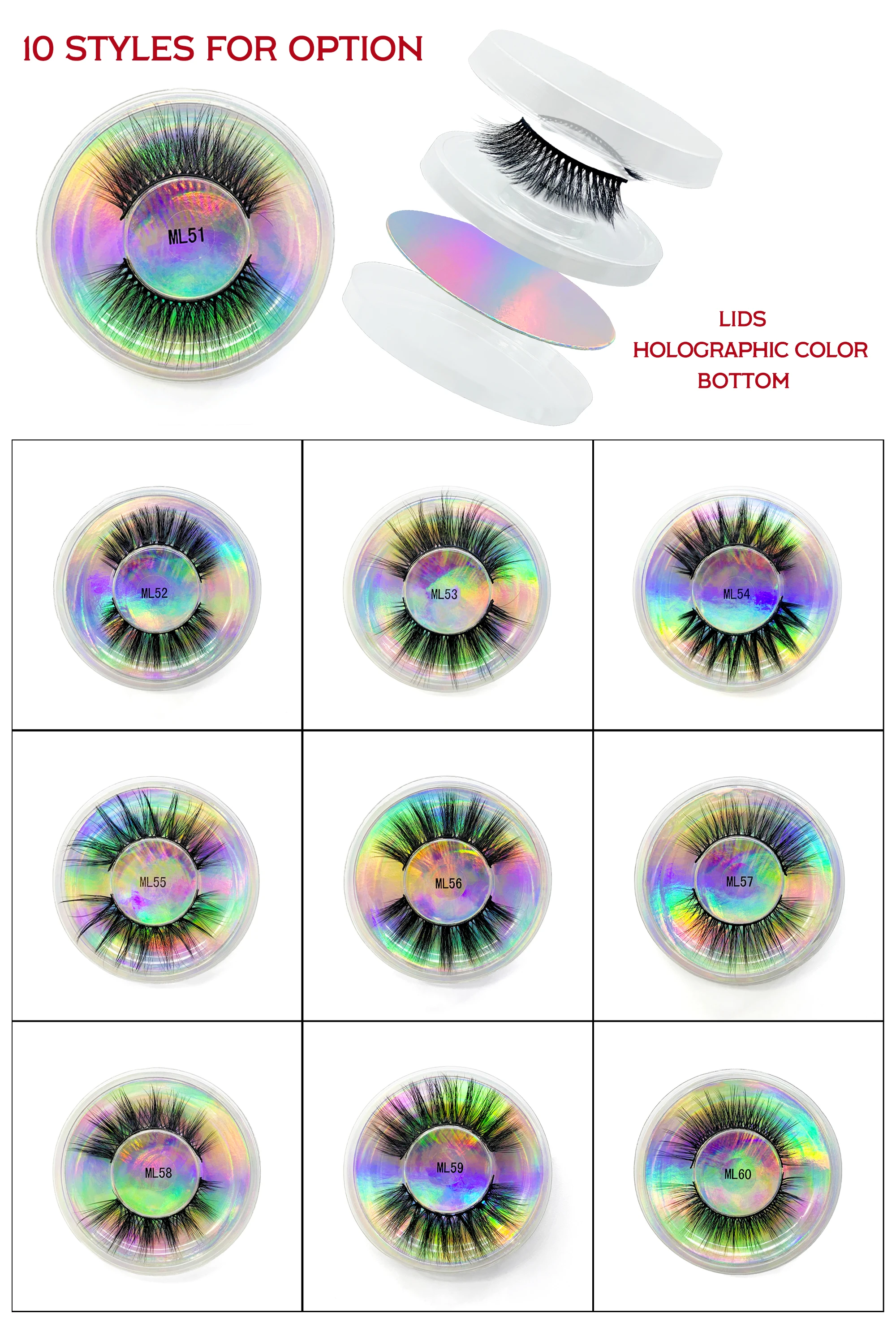 Color: Sky Blue, Ships From: CHINA - Fake Eyelashes Wholesale Fluffy False Eyelashes Makeup Eyelash Extension Accessoires Faux Mink Lashes maquiagem