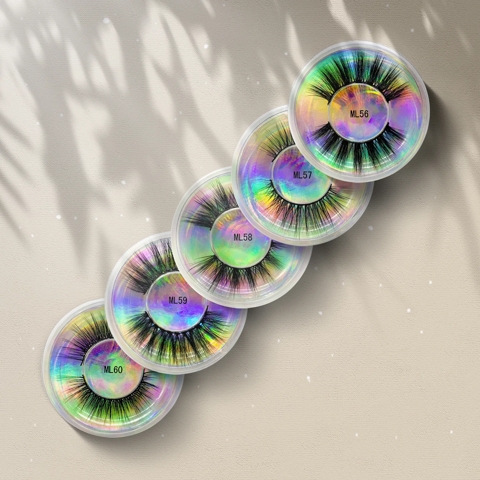 Color: Sky Blue, Ships From: CHINA - Fake Eyelashes Wholesale Fluffy False Eyelashes Makeup Eyelash Extension Accessoires Faux Mink Lashes maquiagem