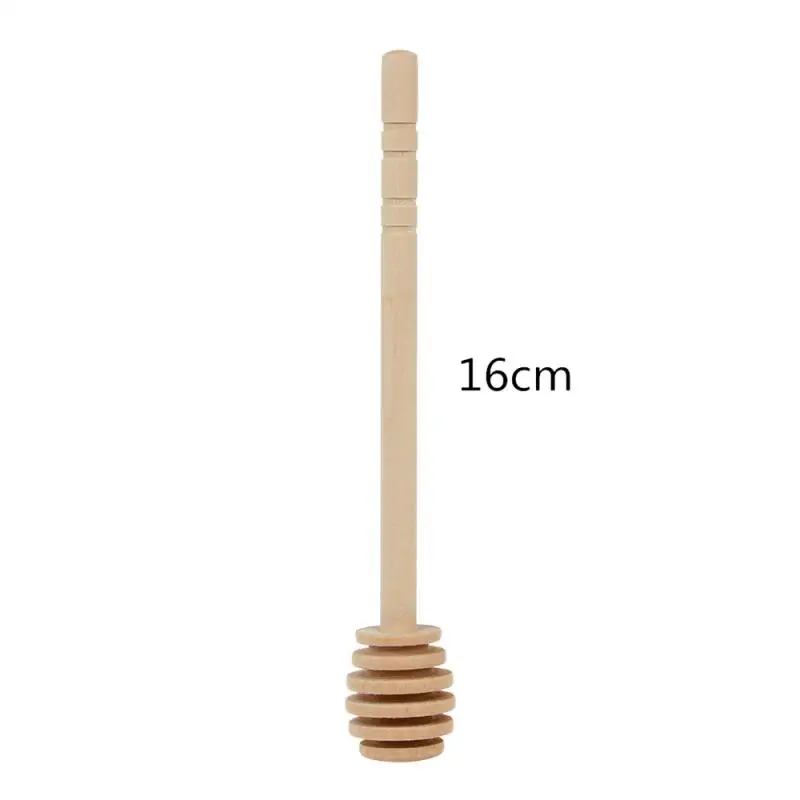 Color: Silver, Ships From: CHINA - 8/16CM Mini Wooden Honey Spoon Eco-Friendly Long Handle Mixing Stick Dessert Tool Wooden Stir Bar For Honey Jar Kitchen Supplies