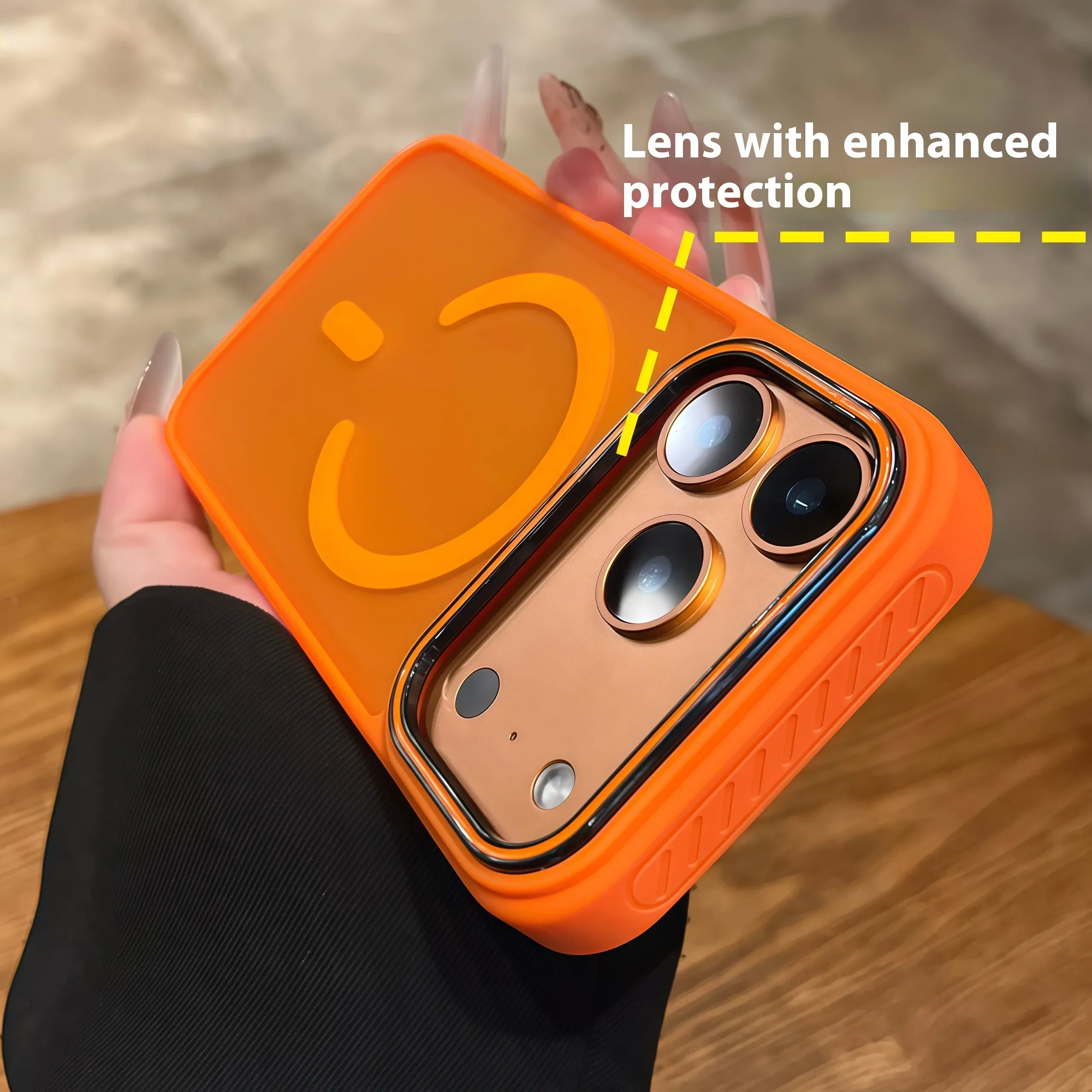 Color: Gold, Compatibility by Model: iPhone 14 - Wireless Charging Matte Magnetic Case for iPhone 17 16 ProMax 15 14 Plus 13 12 11 17 Air Anti Fall Bumper Translucent TPU Cover