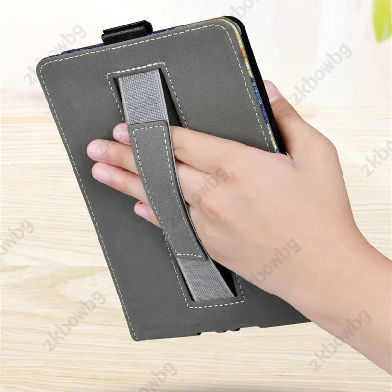 Color: GRAY, Size: Fifteen - Cute Smart Case for 6.8' 6'' Kindle Paperwhite Signature 11th Generation Edition 12th 2024 7'' 7th 10th 6th M2L4EK RS23CV Cover