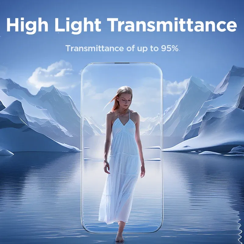 Bundle: Screen Protectors & Back Screen Protectors, Material: pet - Joyroom 3/2/1PCS Full Screen HD Glass For iPhone 16 Pro Max HD Tempered Glass Screen Protector For iPhone 15 14 13 Pro Max
