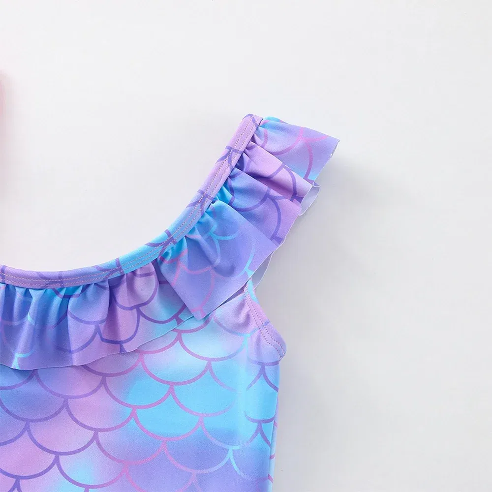Color: Silver, Kid Size: 9M - Moana Baby Girl Mermaid Fish Scale Print Swimsuit One-Piece Swimwear Toddler Bathing Suit Beach Outfit
