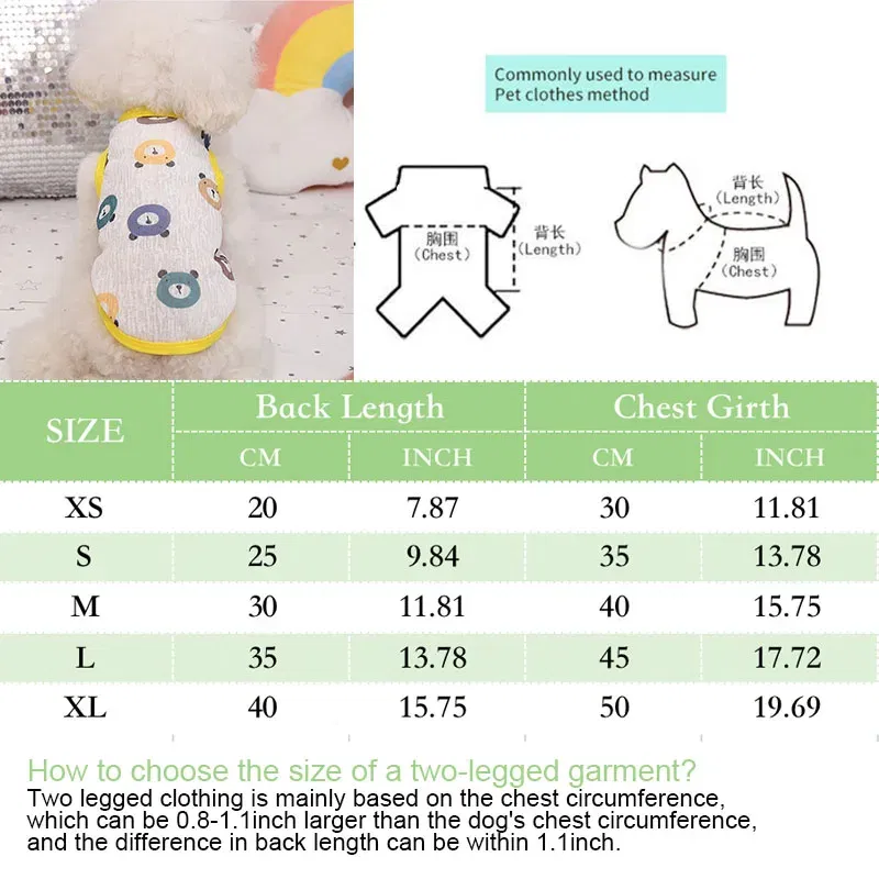 Color: Pink, Size: XS - Summer Dog Vest Ultra Thin Breathable Mesh Cloth Pet T-shirt for Small Dogs Cute Cartoon Print Puppy Cat Cheap Clothes Costumes