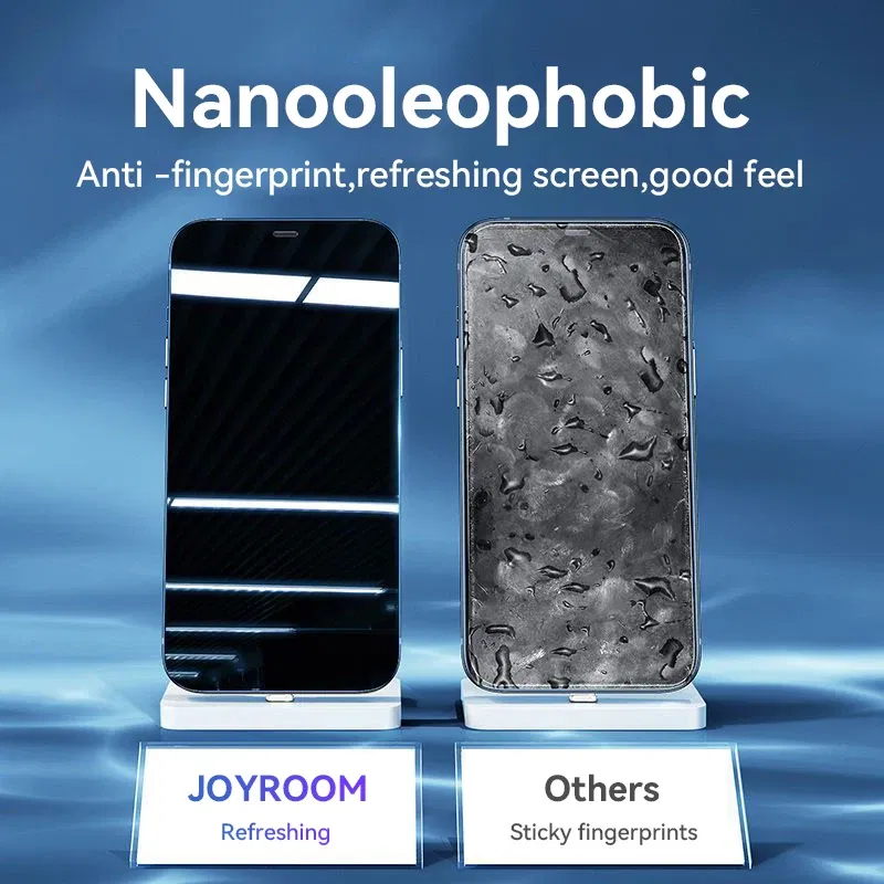 Bundle: 5 Pieces, Material: High Definition - Joyroom 1/2/3pcs HD Glass Screen Protector for iPhone 16 15 14 13 12 11 Pro Max Full Screen Tempered Glass Protection for iPhone