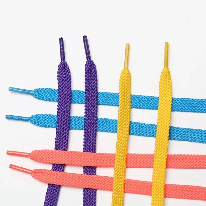 Color: champagne, Ships From: United States, Length: 120cm - 1 Pair Flat Shoe laces Double Hollow Woven Off White Shoelaces 100CM/120CM/140CM/160CM Outdoor Leisure Shoelace 26 Colors