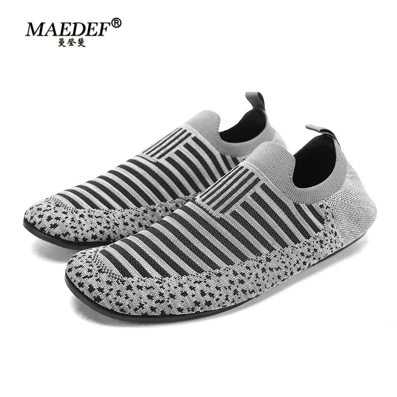 Color: SKY BLUE, Shoe Size: 46 - MAEDEF Mens Shoes Comfortable Casual Shoes Men Home Slippers Lightweight Breathable Walking Moccasins Thin Bottom House Shoes