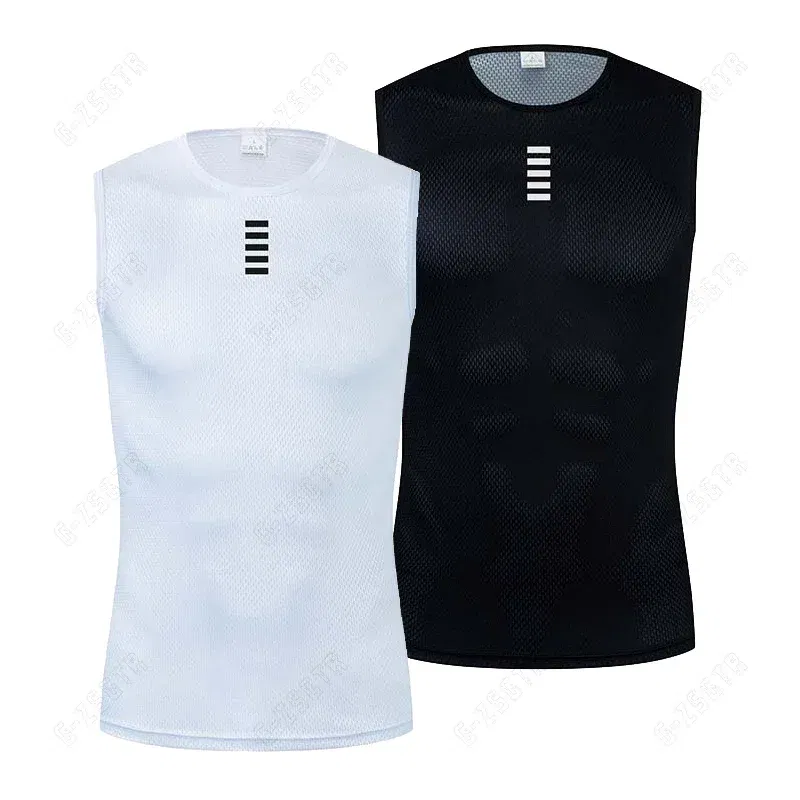 Color: Green, Size: XXL - Cycling Base Layers Reflective Vest White Cycling Jersey Undershirt Quick Dry Elastici Vest Road Bike Jerseys