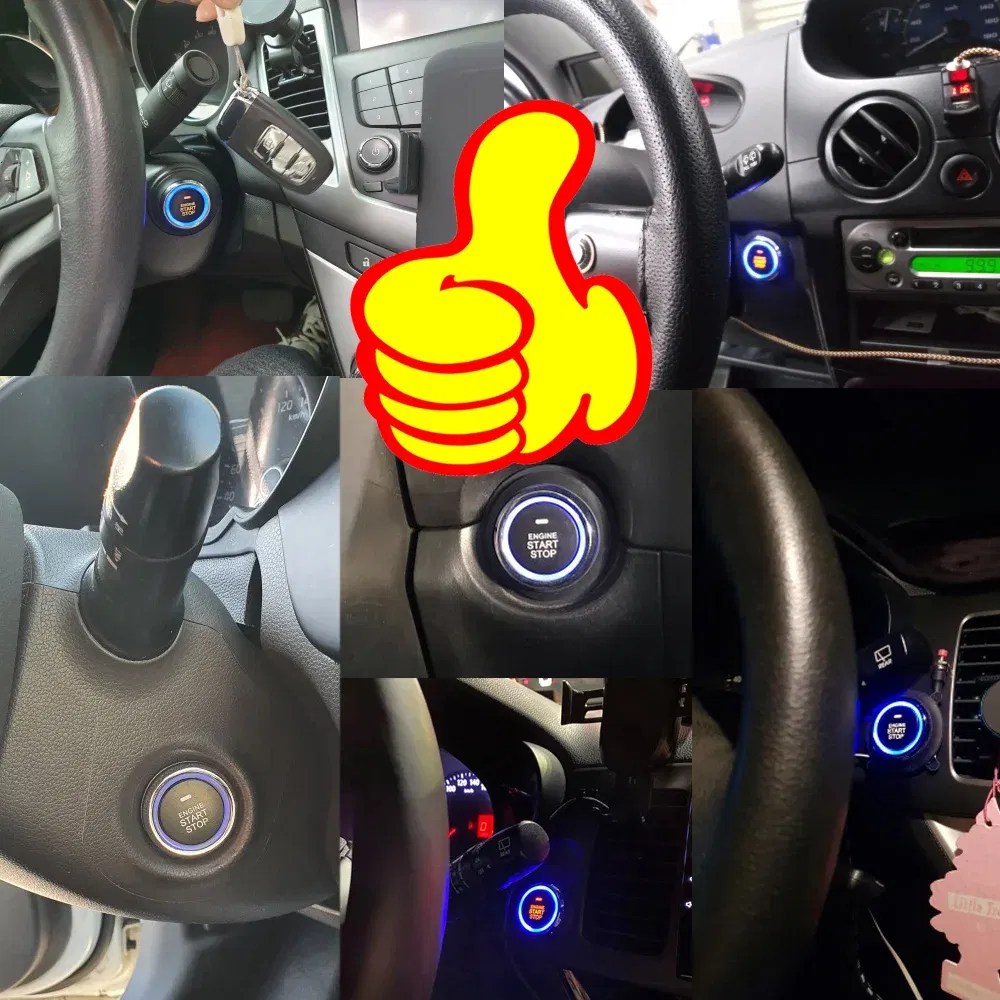 Color: PURPLE - Car Intelligent Security Protection Universal Auto Start Stop System Remote Control Engine Ignition Kit Keyless Entry Autostart