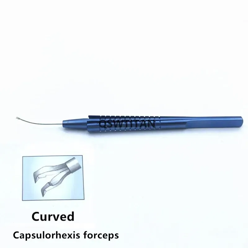 Color: Brushed Brass - Retinal Capsulorhexis forceps Intraocular Ophthalmic micro Surgical Instruments