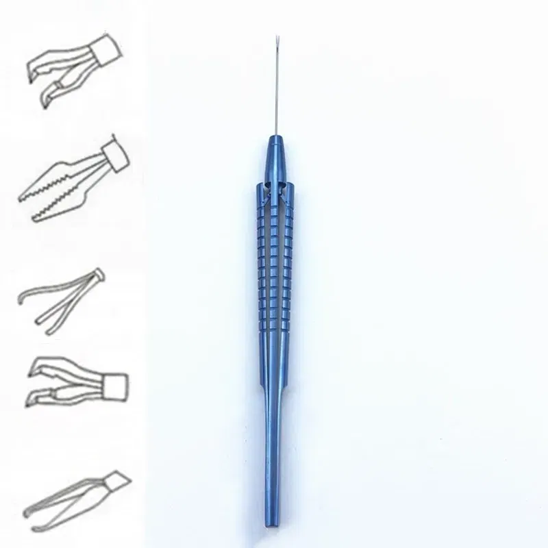 Color: Brushed Brass - Retinal Capsulorhexis forceps Intraocular Ophthalmic micro Surgical Instruments
