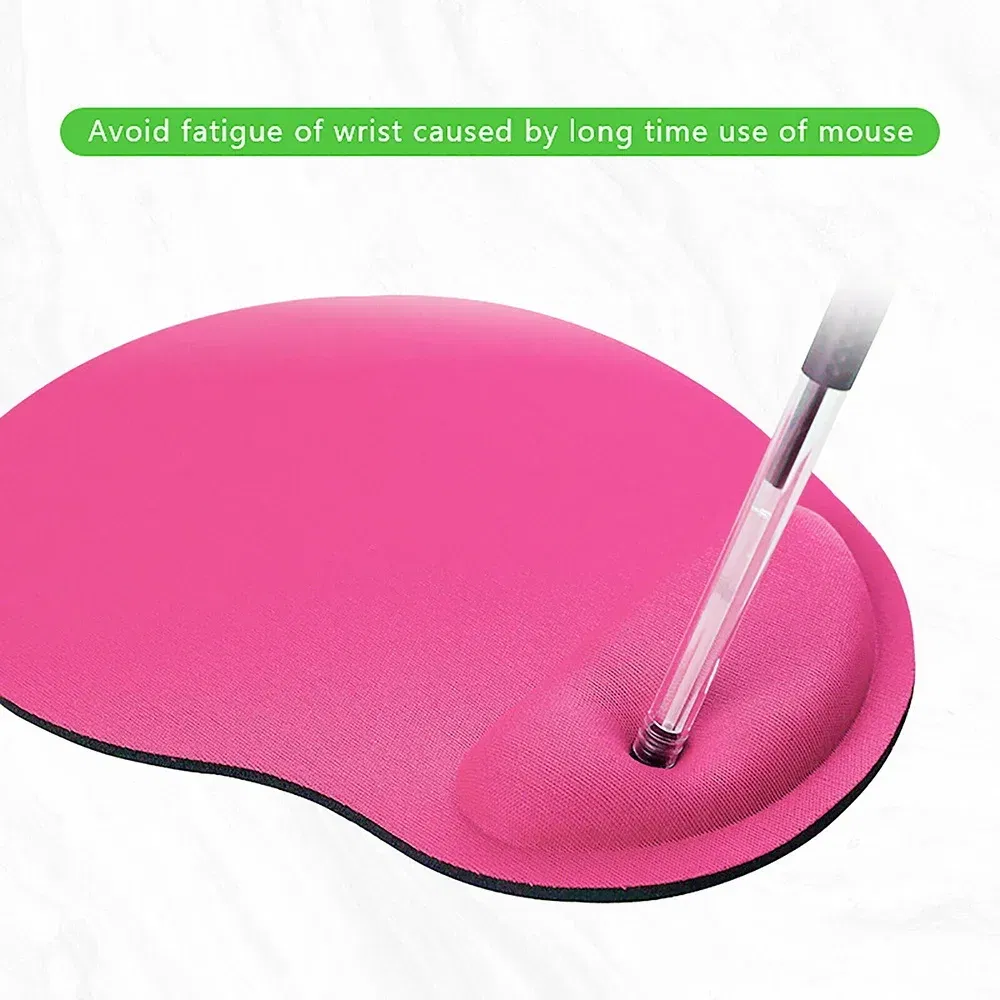 Color: Pearl white - Mouse Pad Gaming MousePad Premium Mousepad Speed and Control Desk Pad Pink Mouse Mat High-Grade Desk Mat Gold Letter Series