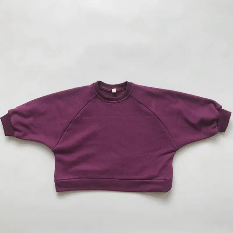 Color: SKY BLUE, Kid Size: 12M - Children Clothing Japan Korean Style Autumn Spring  Baby Girls Boys Casual Long Sleeve Sweatshirts T-shirt Kids Pullover Tops