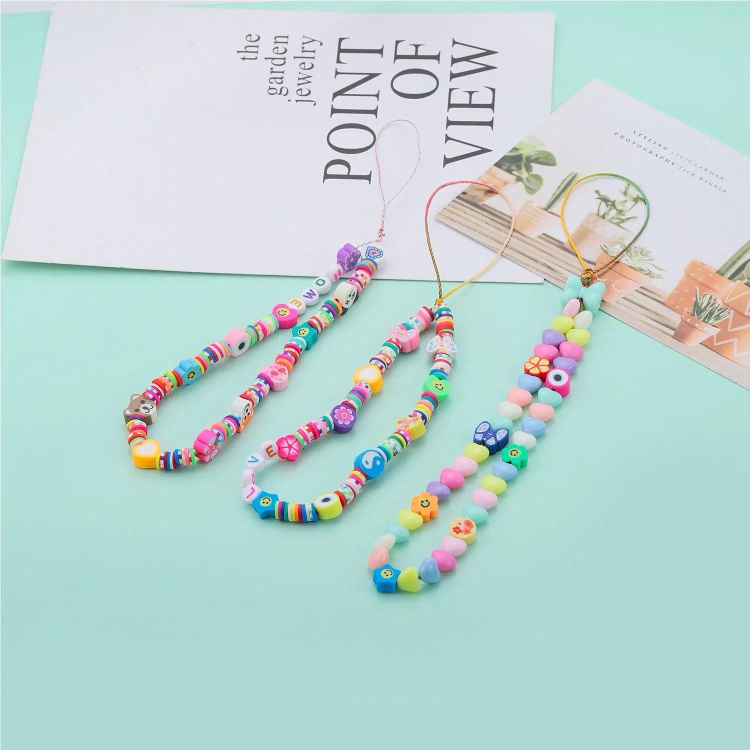 Color: Watermelon red, Item Diameter: 6mm - 16Inch/Line 6mm Colorful Flat Round Polymer Clay Beads Loose Spacer Beads for DIY Jewelry Making Bracelet Necklace Accessories