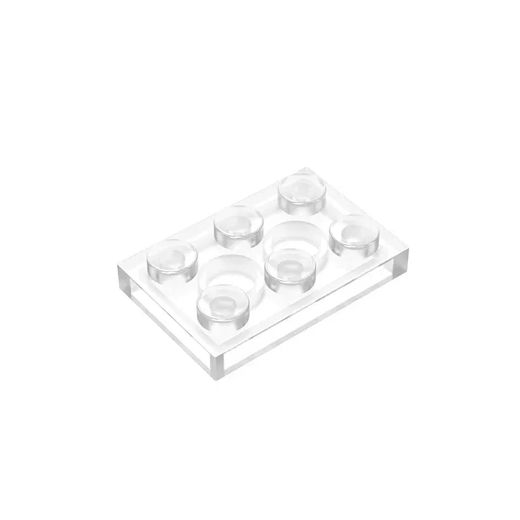 Color: LIGHT GRAY - Gobricks GDS-510 Plate 2 x 3 compatible  with lego 3021 pieces of children's toys building block Particles Plate DIY
