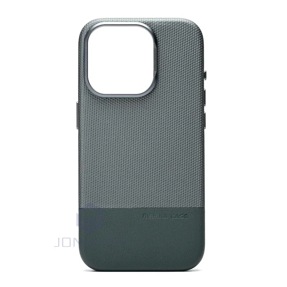 Color: Blue, Material: PC + TPU - Luxury Hit Color Wireless Charge For MagSafe Premium Leather Case For iPhone 16 Plus 15 14 13 Pro Max Alloy Len Shockproof Cover