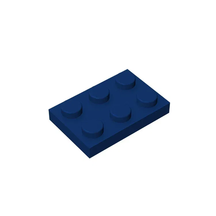 Color: Burgundy - Gobricks GDS-510 Plate 2 x 3 compatible  with lego 3021 pieces of children's toys building block Particles Plate DIY