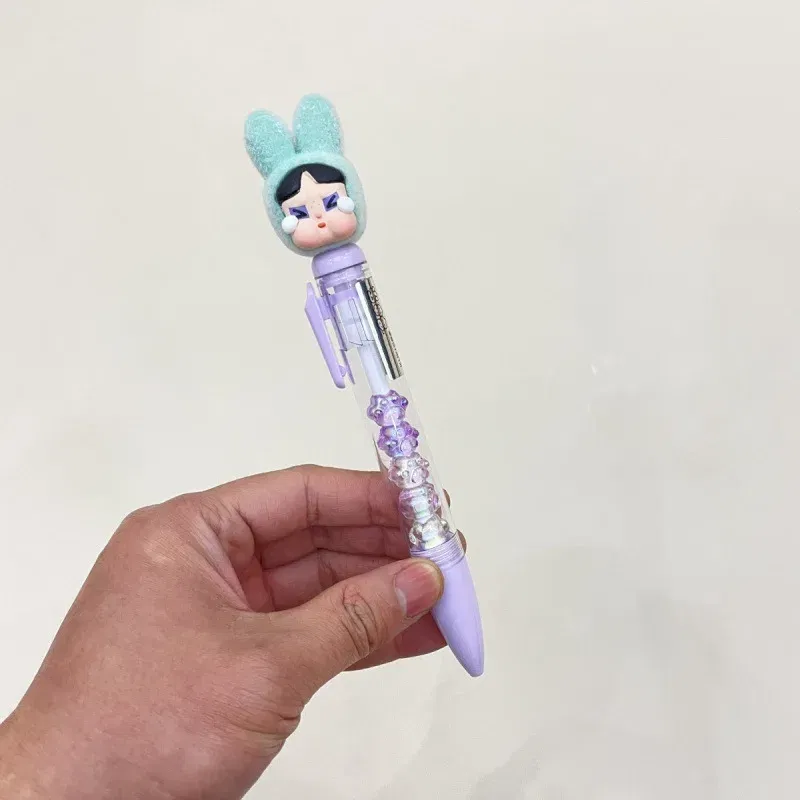 Color: PURPLE, Ships From: CHINA - New crybaby brand cute pen set with black neutral color. Cute student pen. Creative pen.