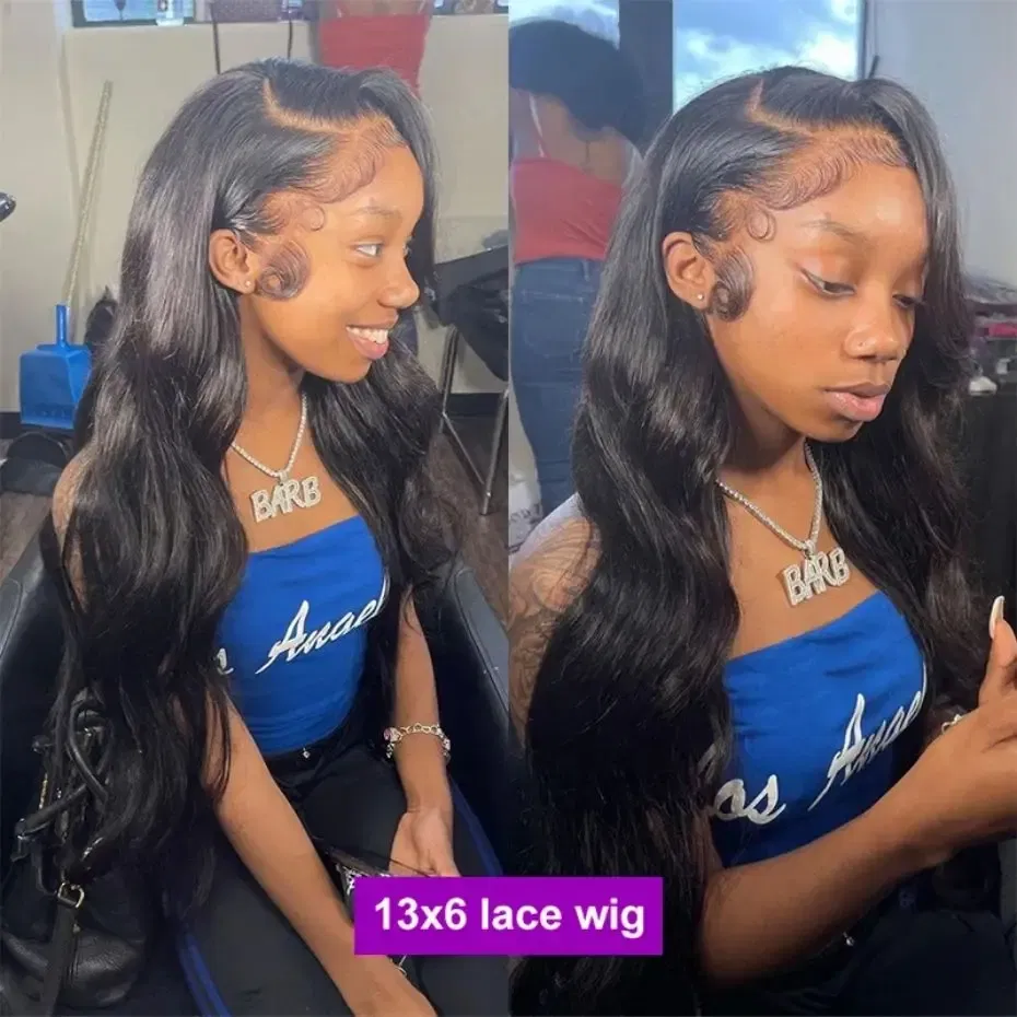 Color: Natural Color, Ships From: CHINA, Stretched Length: 16inches, Density: 150% - Body Wave 4x4 Glueless HD Lace Closure Wigs For Women 13x4 13x6 Human Hair Wig Brazilian Transparent Lace Front Wig Pre Plucked