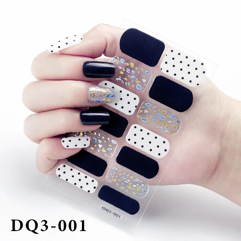 Color: multi - Purpel Nail Stickers Full Cover Nail Polish Stickers for Women Full Beauty Manicure Decals High Quality Stickers for Nails Art