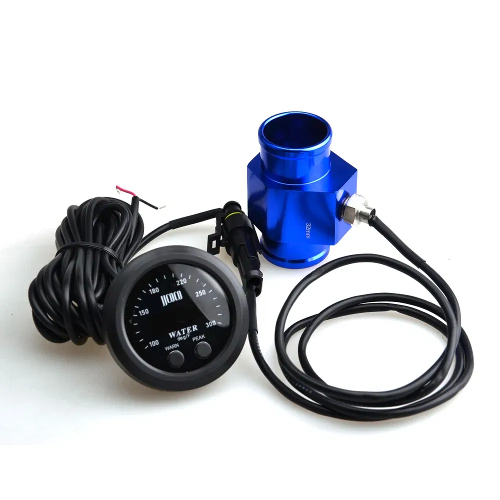 Color: army green - 52MM 12v Racing Car Ultra-thin Water Temperature Gauge And Water Temp Joint Pipe Sensor Adapter 1/8NPT