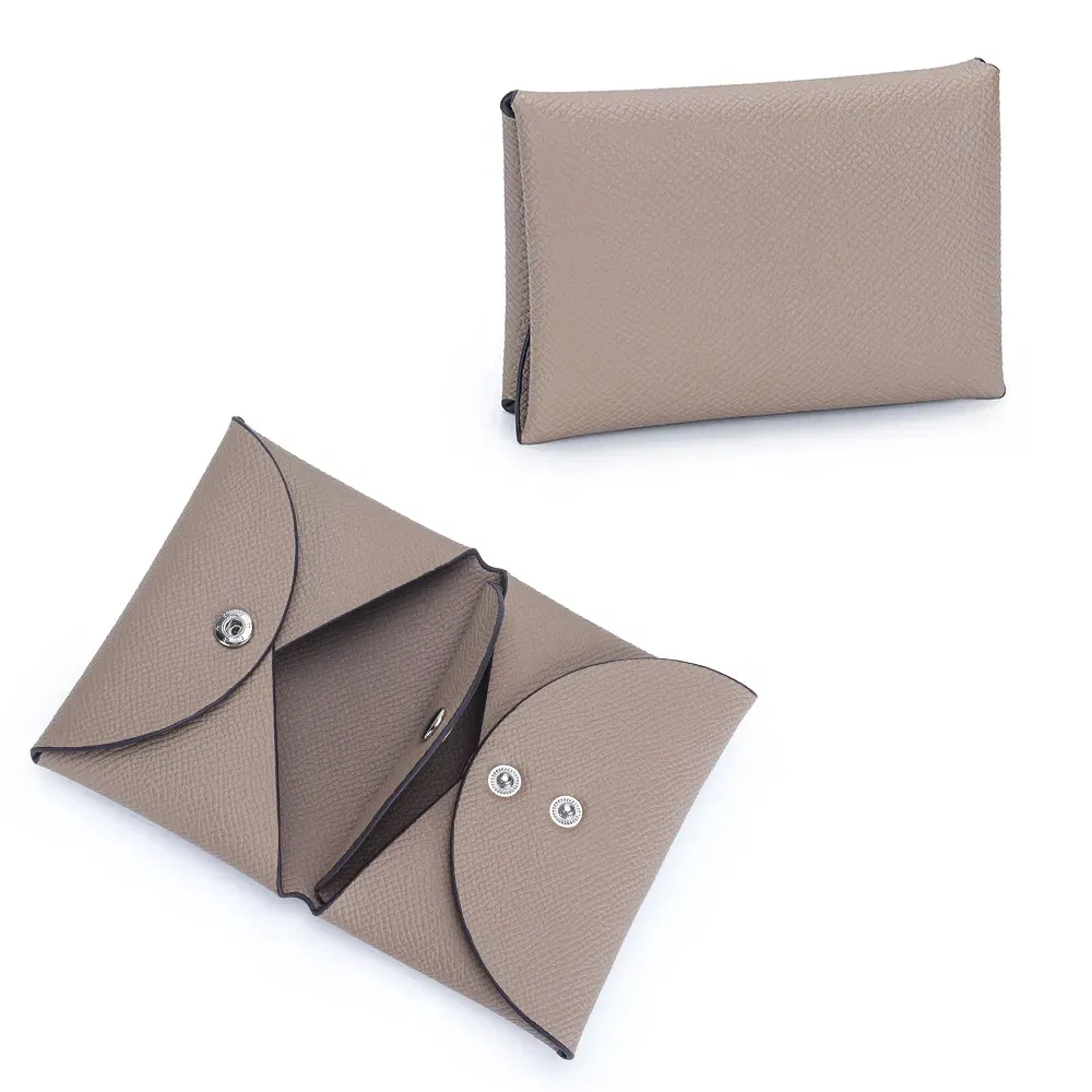 Color: Blue - Genuine Leather Coin Pouch Change Holder Mini Snap Pocket Wallet for Men Women Brand Design Goosebump Pattern Coin Purses