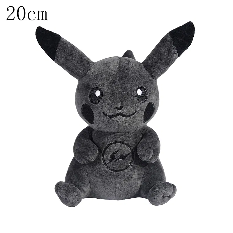 Color: Clear - Cute Pokemon Plush Toy Pikachu Rowlet Charizard Larvitar Squirtle Slowpoke Dratini Spinda Soft Stuffed Doll Kids Christmas Gift
