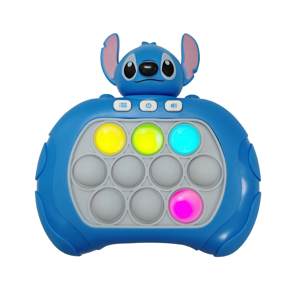 Color: Indigo - 2024 New Pikachu Quick Push Game Pop Up Fidget Bubble Electronic Pop it Pro Game Light AntiStress Toys For Adult Kids Gift 2024