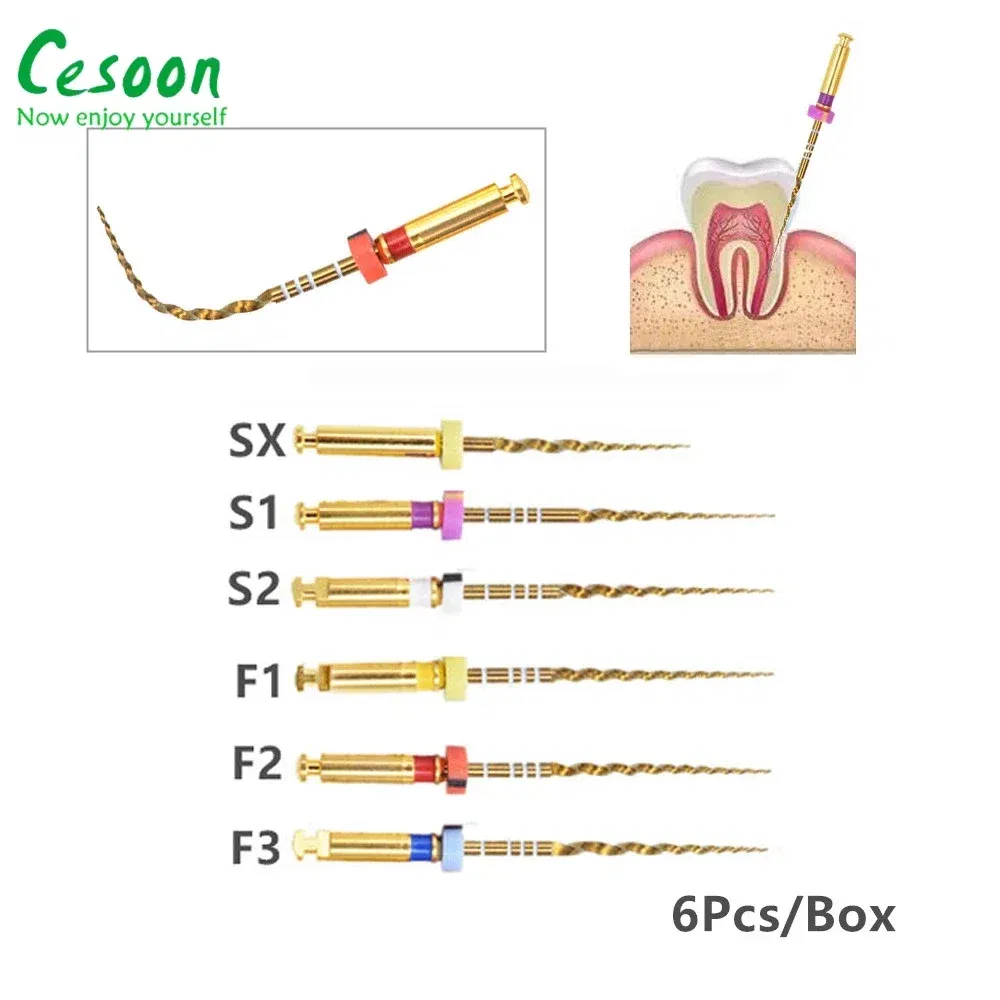 Color: Red - Dental Heat Activation Gold Flexible Files Endodontic Endo NITI Rotary File Nickel Titainium For Root Canal Dentistry Lab Tools