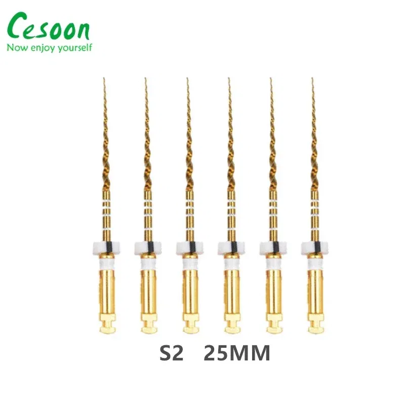 Color: Red - Dental Heat Activation Gold Flexible Files Endodontic Endo NITI Rotary File Nickel Titainium For Root Canal Dentistry Lab Tools