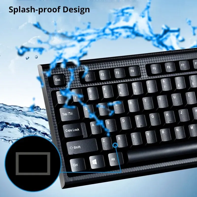 Q9 Single Keyboard USB Square Mouth Business Office Home PS2 Round Hole Wired Desktop Computer