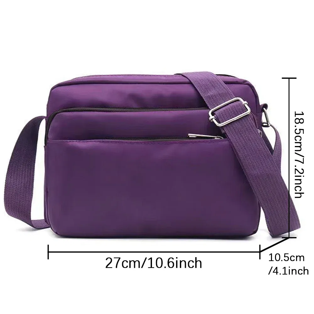 Color: light yellow - Purple One Shoulder Crossbody Bag Portable Commuting Large Capacity Simplicity Storage Bag Garland Letter Series Print Pattern