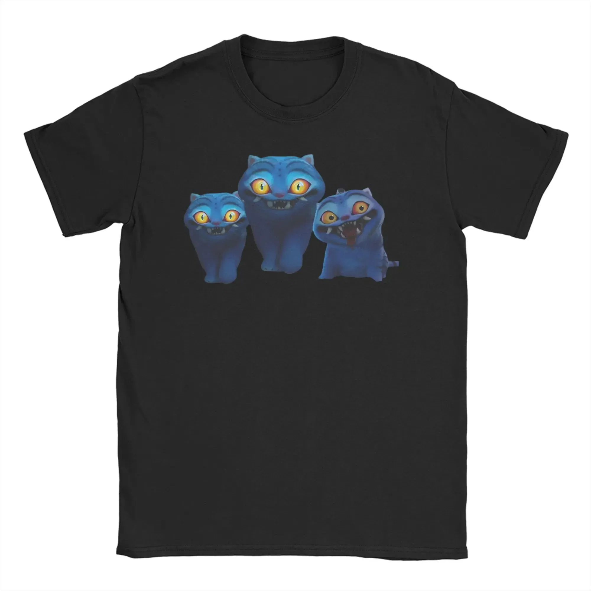 Color: WHITE, Size: M - Derpy Tiger Cat T Shirt Men Women's Cotton Unique T-Shirt Round Collar Huntrix Kpop Demon Hunters Tees Short Sleeve 4XL 5XL 6XL