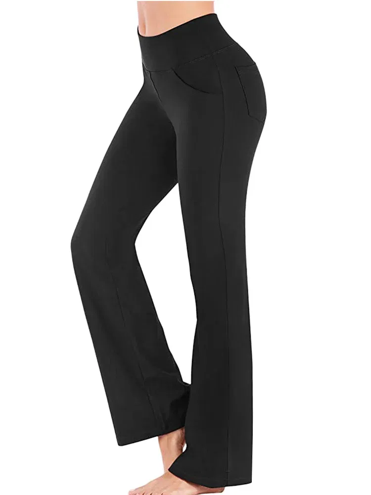 Color: Blue, Size: S - Ogilvy Mather Solid Elegant Female Lady Women's Legs Pants Palazzo Flared Wide Killer High Waist OL Ladies Career Long Trousers