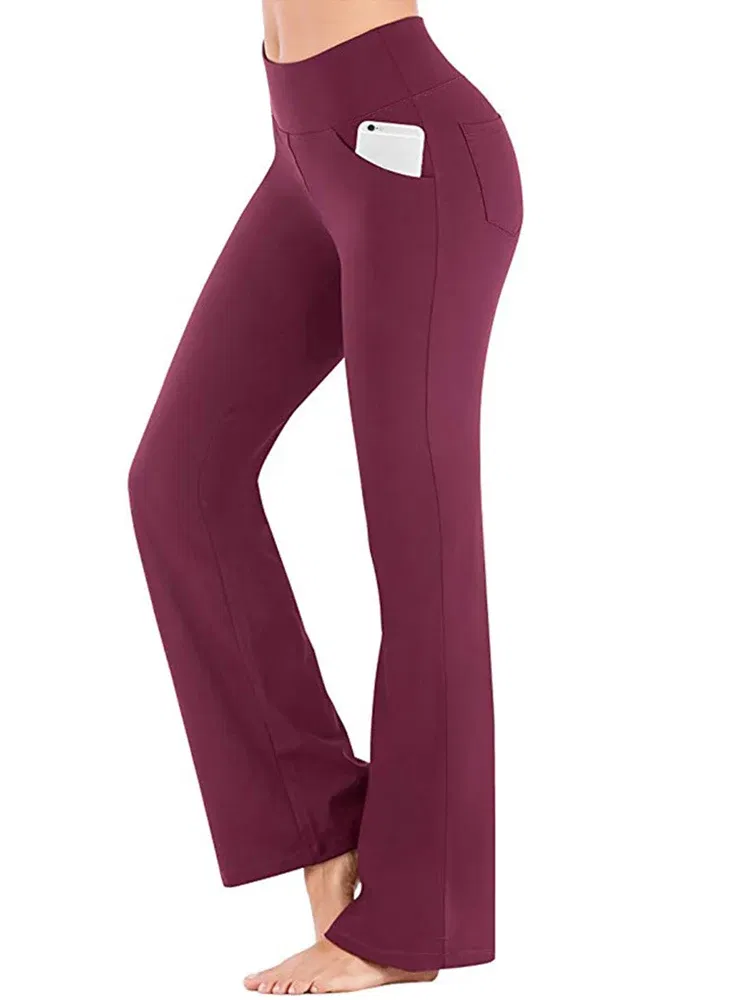 Color: Blue, Size: S - Ogilvy Mather Solid Elegant Female Lady Women's Legs Pants Palazzo Flared Wide Killer High Waist OL Ladies Career Long Trousers