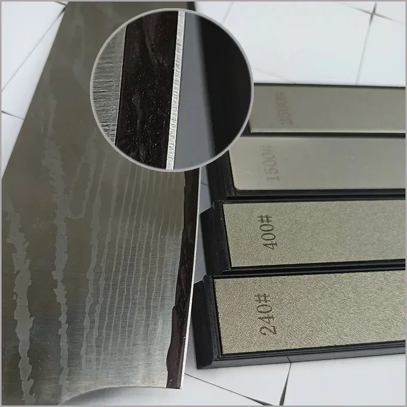 Color: light yellow, Size: XL - Diamond Whetstone for Knife Sharpener Fixed Angle Knife Sharpener Sharpening Stone Diamond Whetstone Honing Stones Oil Stone SET