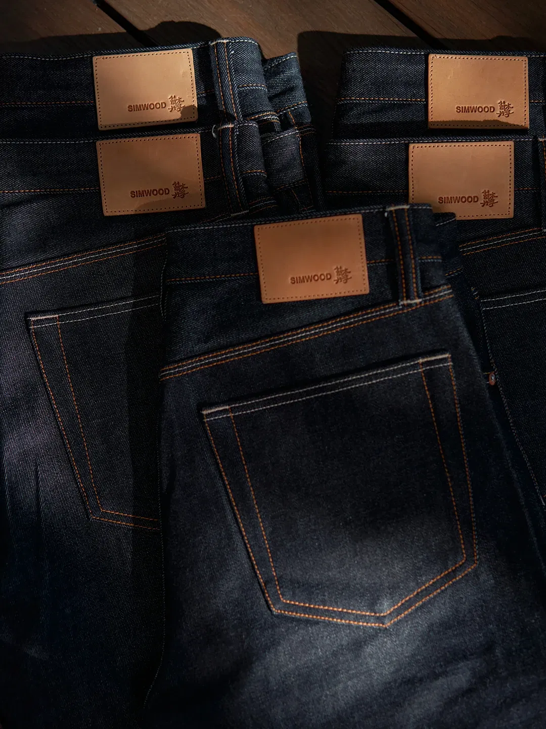 Color: Beige, Size: 30 - SIMWOOD High Standard 2025 Autumn New Raw Selvedge Denim Pants Men Regular Straight 16oz Heavyweight Quality Cotton FabricJeans