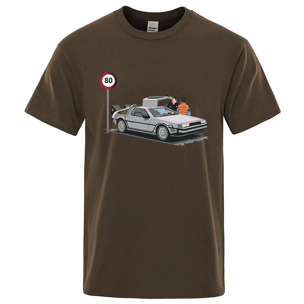 Color: black, Size: L - I Was Caught Speeding Funny Printed T-Shirts Men Fashion Casual Short Sleeves Loose Oversized T Shirt Breathable Cotton Tees