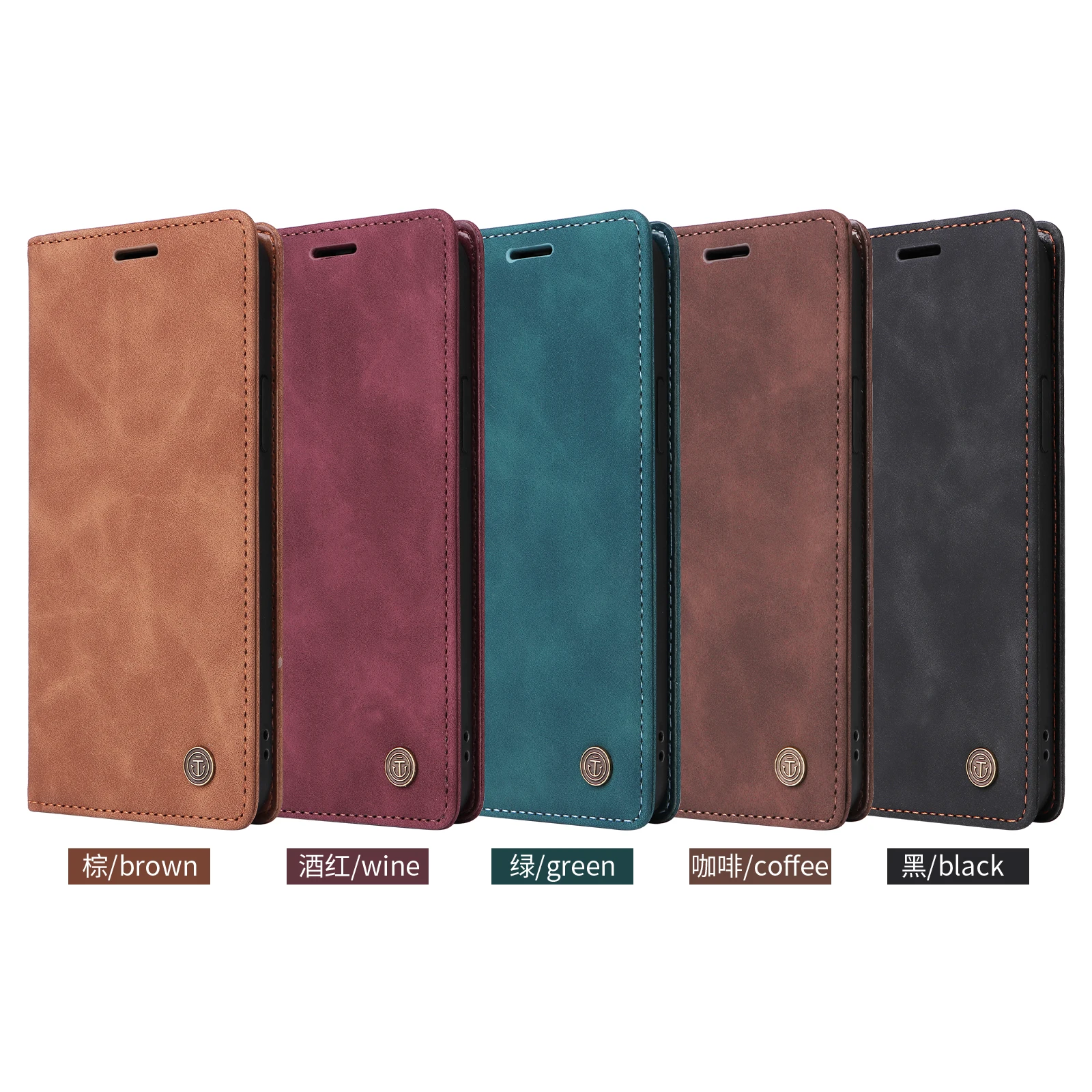 Color: Sky blue, Material: PP - Leather Wallet Case For Samsung Galaxy A15 A05 A14 A24 A34 A54 A13 A23 A33 A53 A73 A52 A32 A22 A12 A72 A03S A04S Flip Book Cover