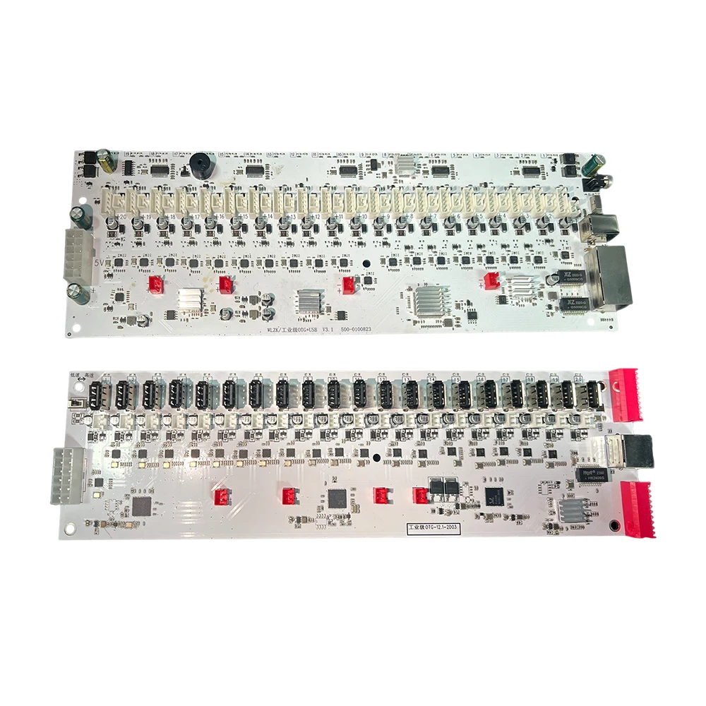 Color: Sky Blue - Mobile Phone Group Control Equipment Motherboard Ethernet OTG USB Connection Independent Switch Smartphone USB Farm Mainboard