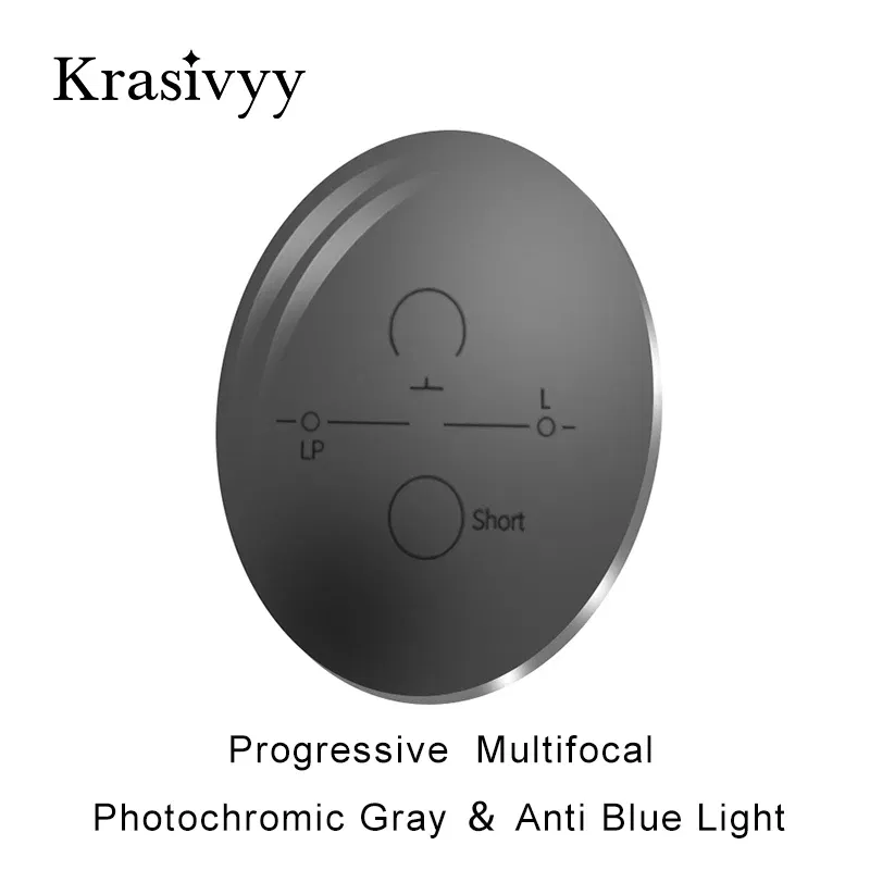 Lenses Color: green, Lens Index: 1.56 - 1.56 1.61 1.67 Progressive Lenses Anti Blue Ray Photochromic Gray Multifocal Prescription lenses High Quality Bifocus Lenses