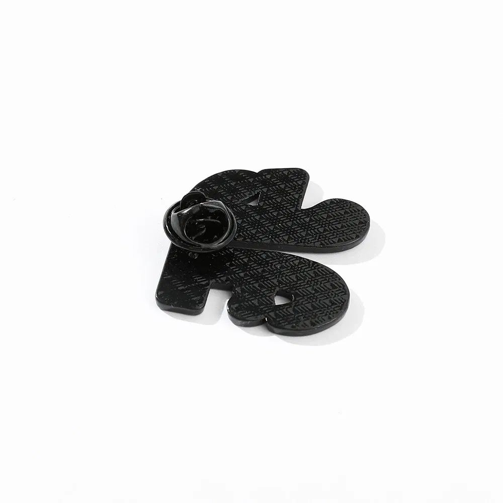 Mathematical Symbol Letters Metal Enamel Pin Badge Brooch Simple Black White Jewelry Accessories  Gift for Teacher Student