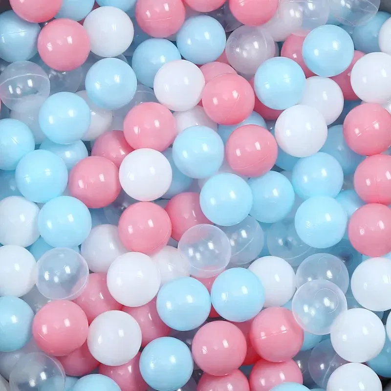 Color: plum - 50pcs Colorful Love Star Plastic Ocean Ball Pits Eco-Friendly Funny Baby Kid Swim Pit Play Toy Water Pool Ocean Wave Balls Gifts