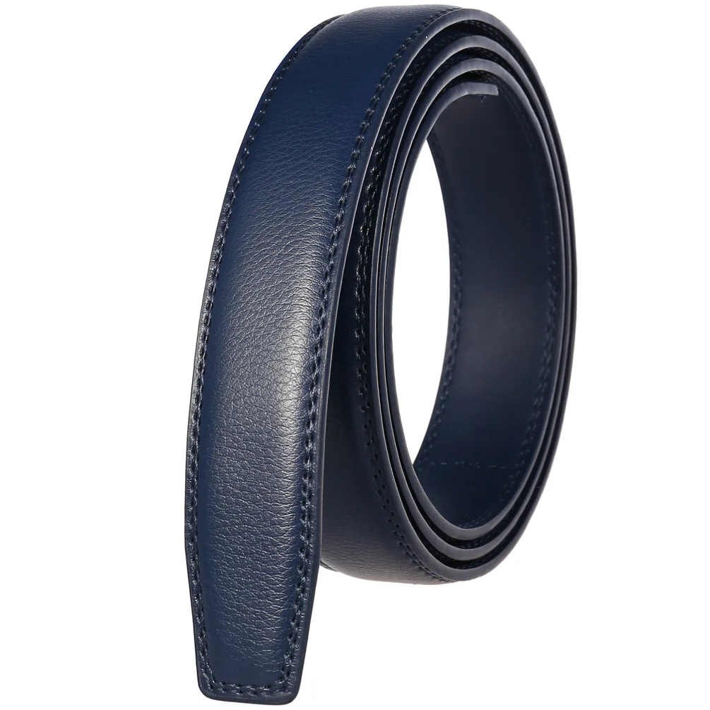 Color: army green, Belt Length: 125cm - 90-130cm Brand No Buckle 3.0cm Wide Genuine Leather Automatic Belt Body Strap Without Buckle Belts Men Good Quality No Holes