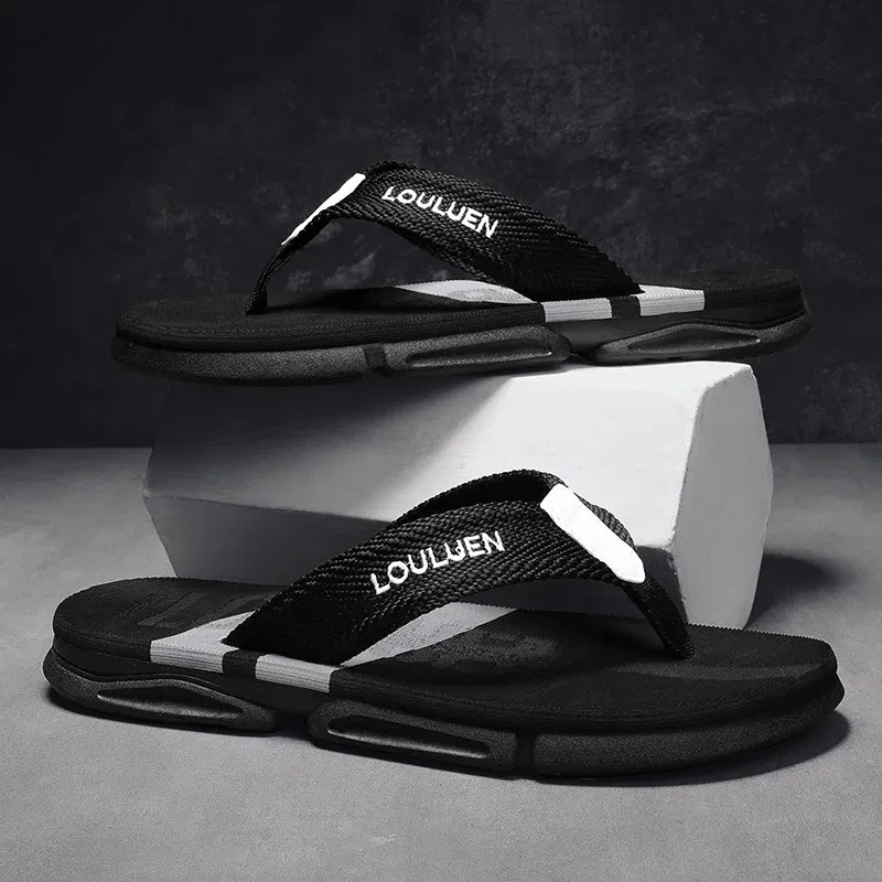 Color: Blue, Shoe Size: 42 - High Quality Men Flip Flops Summer Beach Slippers Men Fashion Casual Breathable Antiskid Beach Flip Flops Men Summer Outdoor